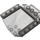 LEGO Transparant Bruin Zwart Voorruit 6 x 6 x 2 (35331 / 87606)