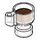 LEGO Transparent Cup avec Brown Drink (68495)