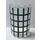 LEGO Transparant Cilinder 2 x 4 x 5 Halve met Dark Green Venster Panes Sticker (35312)