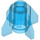 LEGO Transparant Donkerblauw Steen 1 x 1 Ronde met Fins (4588 / 52394)