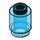 LEGO Transparant Donkerblauw Steen 1 x 1 Ronde met Open Stud (3062 / 30068)