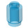 LEGO Bleu foncé transparent Brique 1 x 1 Rond avec goujon ouvert (3062 / 30068)