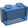 LEGO Transparant Donkerblauw Steen 1 x 2 zonder buis aan de onderzijde (3065 / 35743)