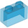 LEGO Bleu foncé transparent Brique 1 x 2 sans tube à l&#039;intérieur (3065 / 35743)
