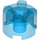 LEGO Bleu foncé transparent Brique 2 x 2 Rond (3941 / 6143)