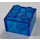 LEGO Transparant Donkerblauw Steen 2 x 2 zonder kruissteunen (3003)