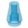 LEGO Transparent Dark Blue Cone 1 x 1 without Top Groove (4589 / 6188)