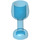 LEGO Transparent Dark Blue Curved Glass with Stem (33061)