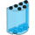 LEGO Transparent Dark Blue Cylinder 2 x 4 x 4 Half (6218 / 20430)
