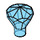 LEGO Bleu foncé transparent diamant (28556 / 30153)