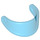 LEGO Transparent Dark Blue Minifig Helmet Visor (2447 / 35334)