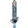 LEGO Transparent Dark Blue Nexo Knights Sword with Flat Silver (24108)