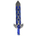 LEGO Bleu foncé transparent Nexo Knights Épée avec Plat Argent (24108)