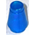 LEGO Transparant Donkerblauw Opaal Kegel 1 x 1 met Top groef (28701 / 59900)