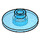LEGO Transparenter dunkelblauer Opal Dish 2 x 2 (4740 / 30063)