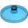 LEGO Transparenter dunkelblauer Opal Dish 3 x 3 (35268 / 43898)
