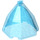 LEGO Transparant Donkerblauw Opaal Skirt met Heup (80336)