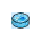 LEGO Transparent Dark Blue Opal Tile 1 x 1 Round with Blue Fairy Godmother Merryweather (35380)