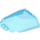 LEGO Transparent Dark Blue Opal Windscreen 6 x 6 x 1.3 Curved (5475)
