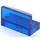 LEGO Transparent Dark Blue Panel 1 x 2 x 1 with Square Corners (4865 / 30010)