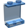 LEGO Transparant Donkerblauw Paneel 1 x 2 x 2 zonder zijsteunen, holle noppen (4864 / 6268)
