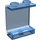 LEGO Transparant Donkerblauw Paneel 1 x 2 x 2 zonder zijsteunen, volle noppen (4864)