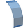 LEGO Transparant Donkerblauw Paneel 10 x 6 x 11 Angled (2408)