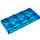 LEGO Transparent Dark Blue Plate 2 x 4 (3020)
