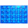 LEGO Transparant Donkerblauw Plaat 4 x 6 (3032)
