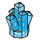 LEGO Transparent Dark Blue Rock 1 x 1 with 5 Points (28623 / 30385)