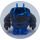 LEGO Transparent Dark Blue Rock Monster Body with Gray with Arms