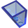 LEGO Transparent Dark Blue Slope 2 x 2 x 2 (65°) without Bottom Tube (3678)