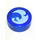 LEGO Bleu foncé transparent Tuile 1 x 1 Rond avec Elves Water Power Symbol (20304 / 98138)
