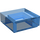 LEGO Bleu foncé transparent Tuile 1 x 1 avec rainure (3070 / 30039)