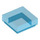 LEGO Transparant Donkerblauw Tegel 1 x 1 met groef (3070 / 30039)