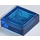 LEGO Transparent Dark Blue Tile 1 x 1 with Groove (3070 / 30039)