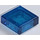 LEGO Transparent Dark Blue Tile 1 x 1 with Groove (3070 / 30039)