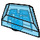 LEGO Transparant Donkerblauw Tegel 1 x 2 Diamant (35649)