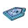 LEGO Transparent Dark Blue Tile 2 x 3 Pentagonal with Iron Dragon Power Shield (22385 / 29086)