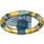 LEGO Transparent Dark Blue Treasure Ring with Gold Bands and Squid (87748 / 89161)