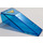 LEGO Transparant Donkerblauw Voorruit 10 x 4 x 2.3 met Res-Q Sticker (2507)