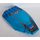 LEGO Bleu foncé transparent Pare-brise 10 x 6 x 2 avec grise Quinjet Patter et Avengers logo Autocollant (35269)