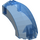 LEGO Transparant Donkerblauw Voorruit 12 x 6 x 6 Gebogen met Pin gaten (41881 / 94531)