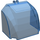 LEGO Transparent Dark Blue Windscreen 6 x 4 x 4 (30633)