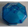 LEGO Bleu foncé transparent Pare-brise 6 x 6 Octagonal Canopée avec trou d&#039;axe (2418)