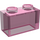 LEGO Transparent Dark Pink Brick 1 x 2 without Bottom Tube (3065 / 35743)