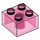 LEGO Transparent Dark Pink Brick 2 x 2 (3003 / 6223)