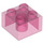 LEGO Transparentes dunkles Rosa Backstein 2 x 2 (3003 / 6223)