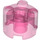 LEGO Transparent Dark Pink Brick 2 x 2 Round (3941 / 6143)