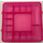 LEGO Gjennomsiktig mørk rosa Clikits 14 Compartment Storage Tray (52646)